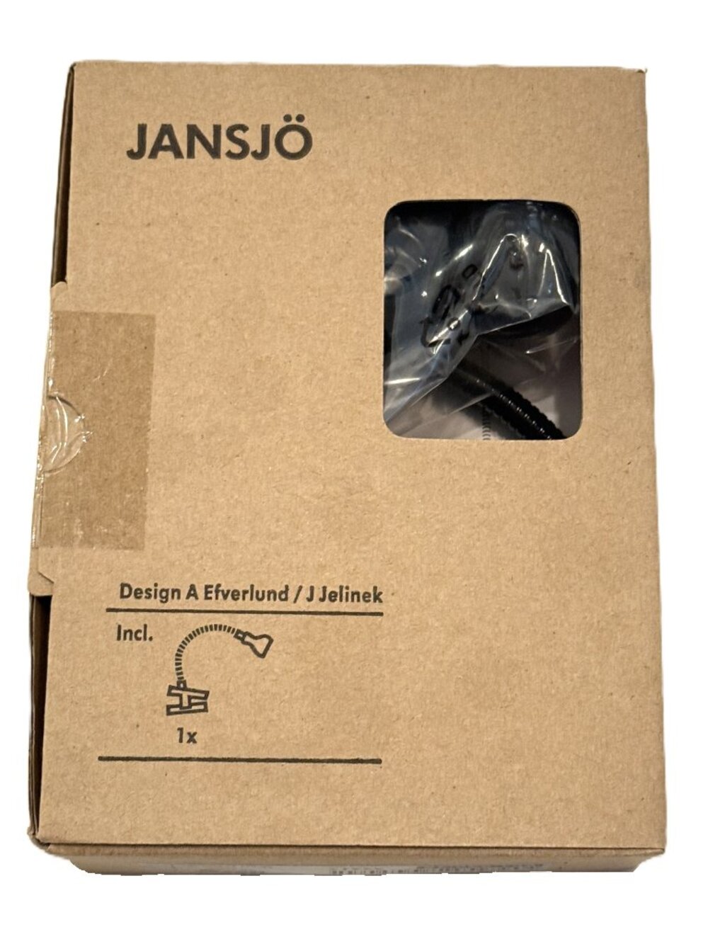 IKEA JANSJO BLACK Flexible LED Clamp Desk Lamp Task Light New DISCONTINUED